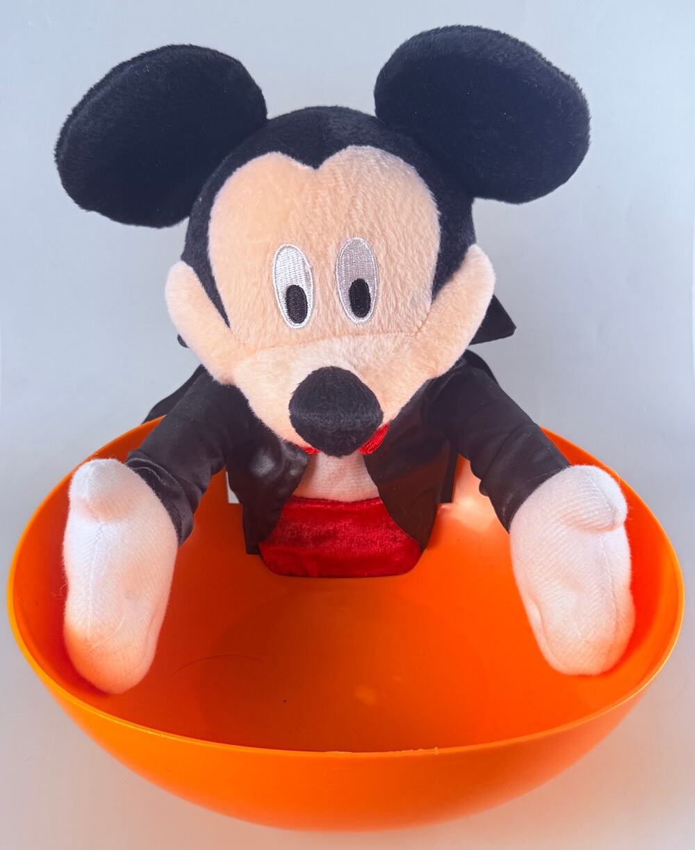 Halloween Disney Vampire Mickey Mouse Animated Talking Candy Bowl ADORABLE!
